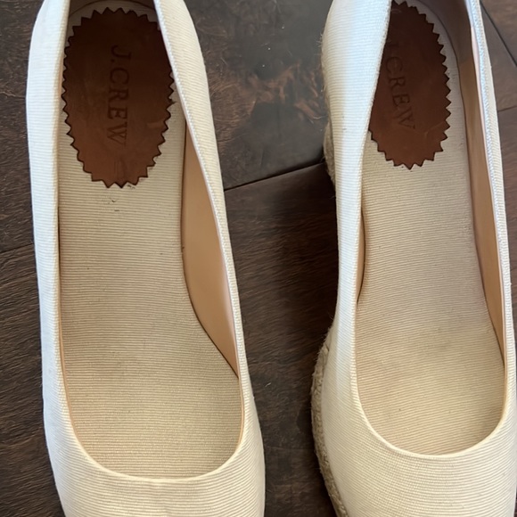 J. Crew Seville espadrille wedges 8.5 tan - Picture 3 of 11